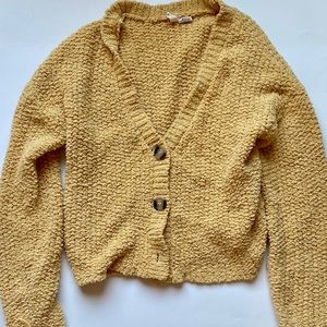 Yellow Knit Cardigan!